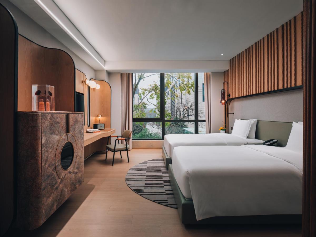 Hotel Indigo Hangzhou Uptown,Close To Westlake , Boutique Design Hotel With Freeflow Minibar Exterior foto